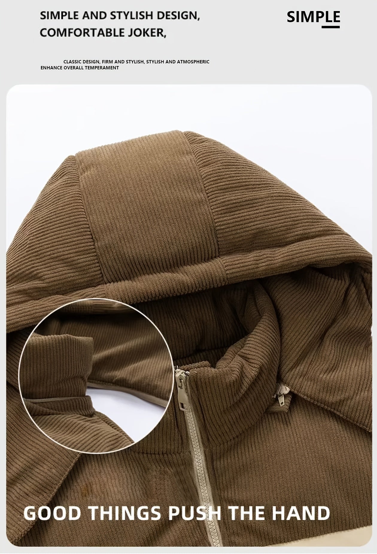 Men’s Heavy-Duty Insulated Winter Hooded Jacket