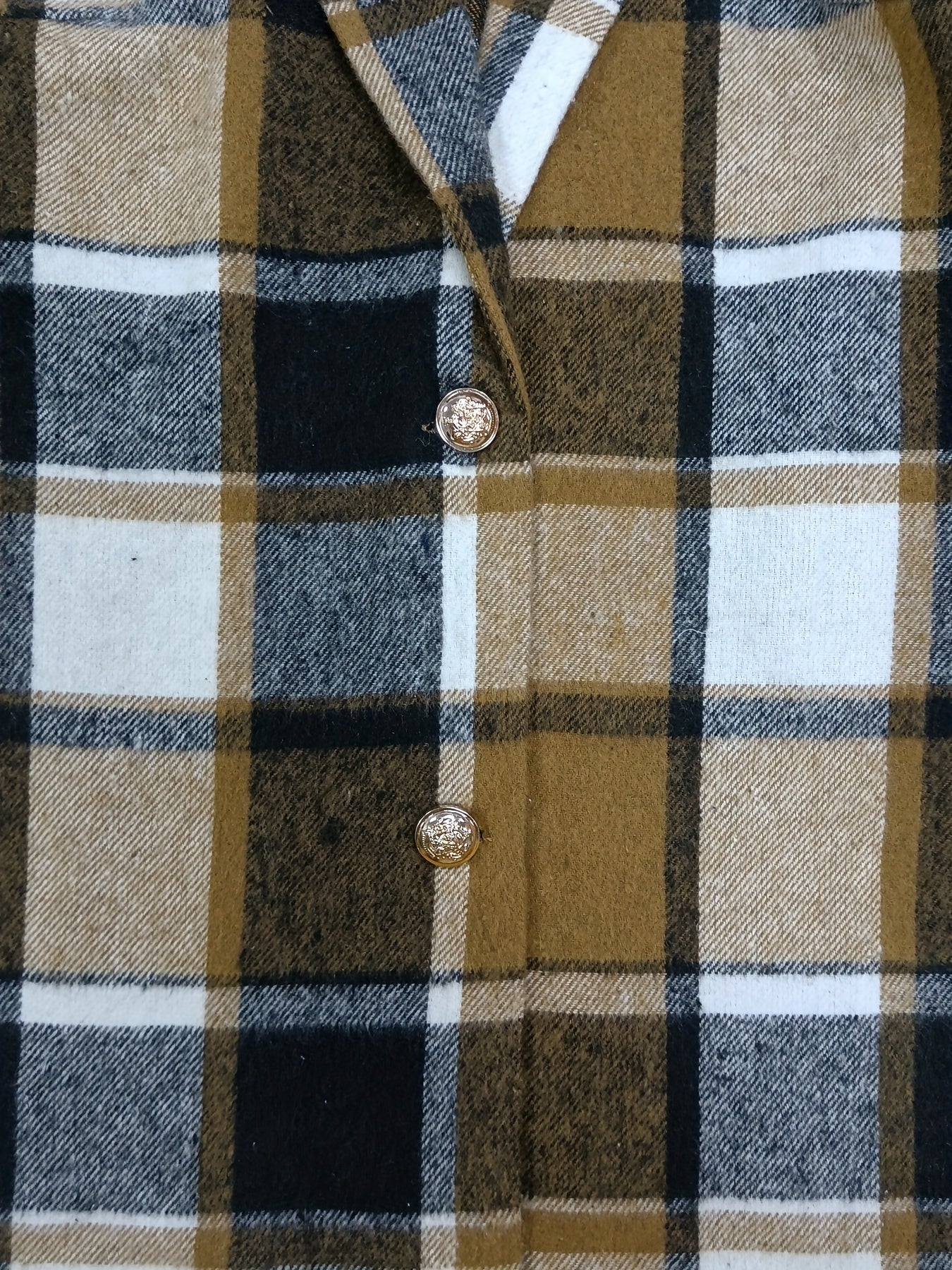 Preppy Plaid Woven Blazer