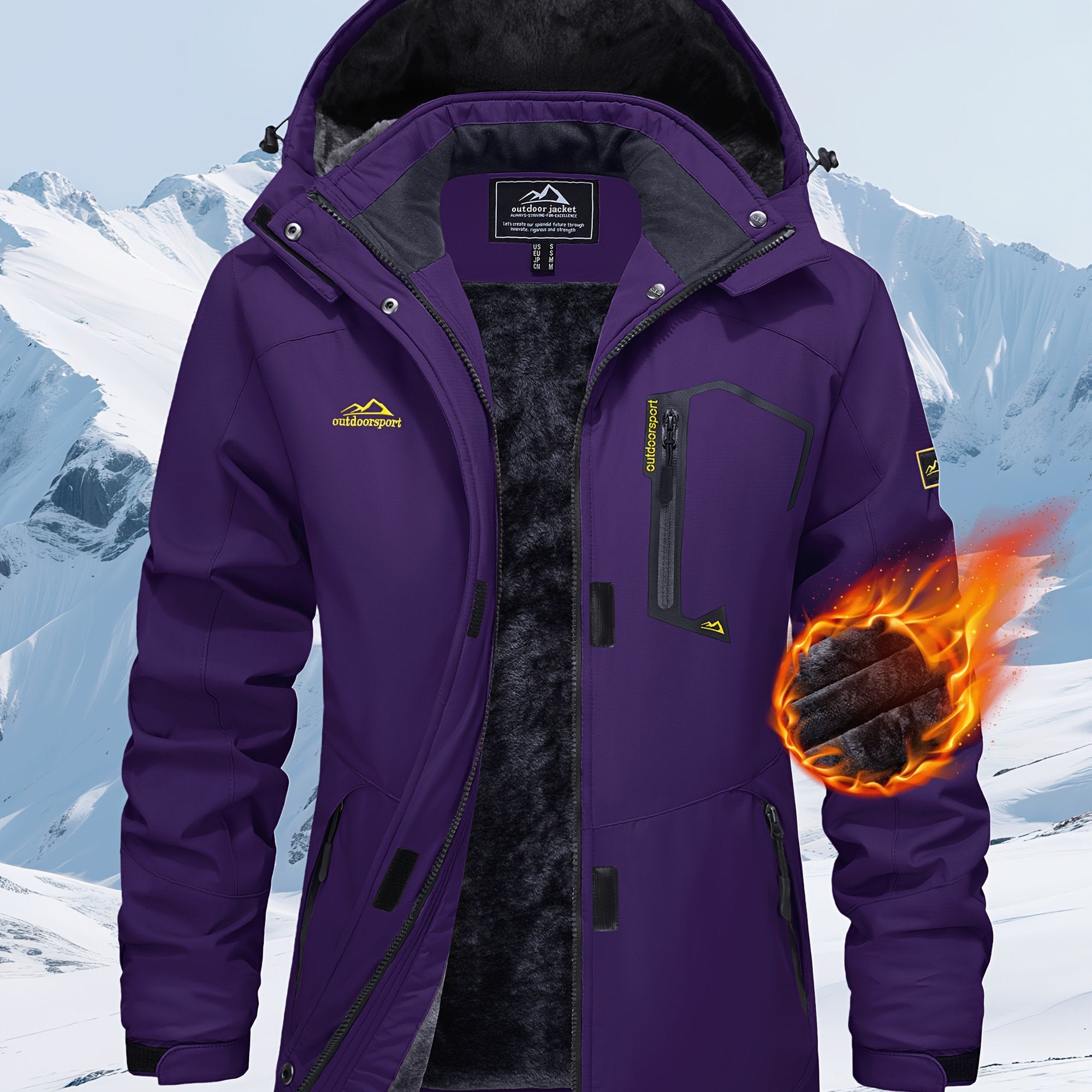 Women’s Windproof Softshell Fleece Winter Jacket