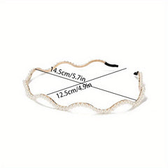 Vintage Faux Pearl Headband Set