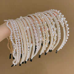 Vintage Faux Pearl Headband Set