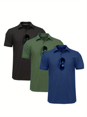 Quick Dry Mens Polo Trio