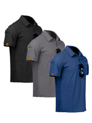 Quick Dry Mens Polo Trio