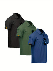 Quick Dry Mens Polo Trio