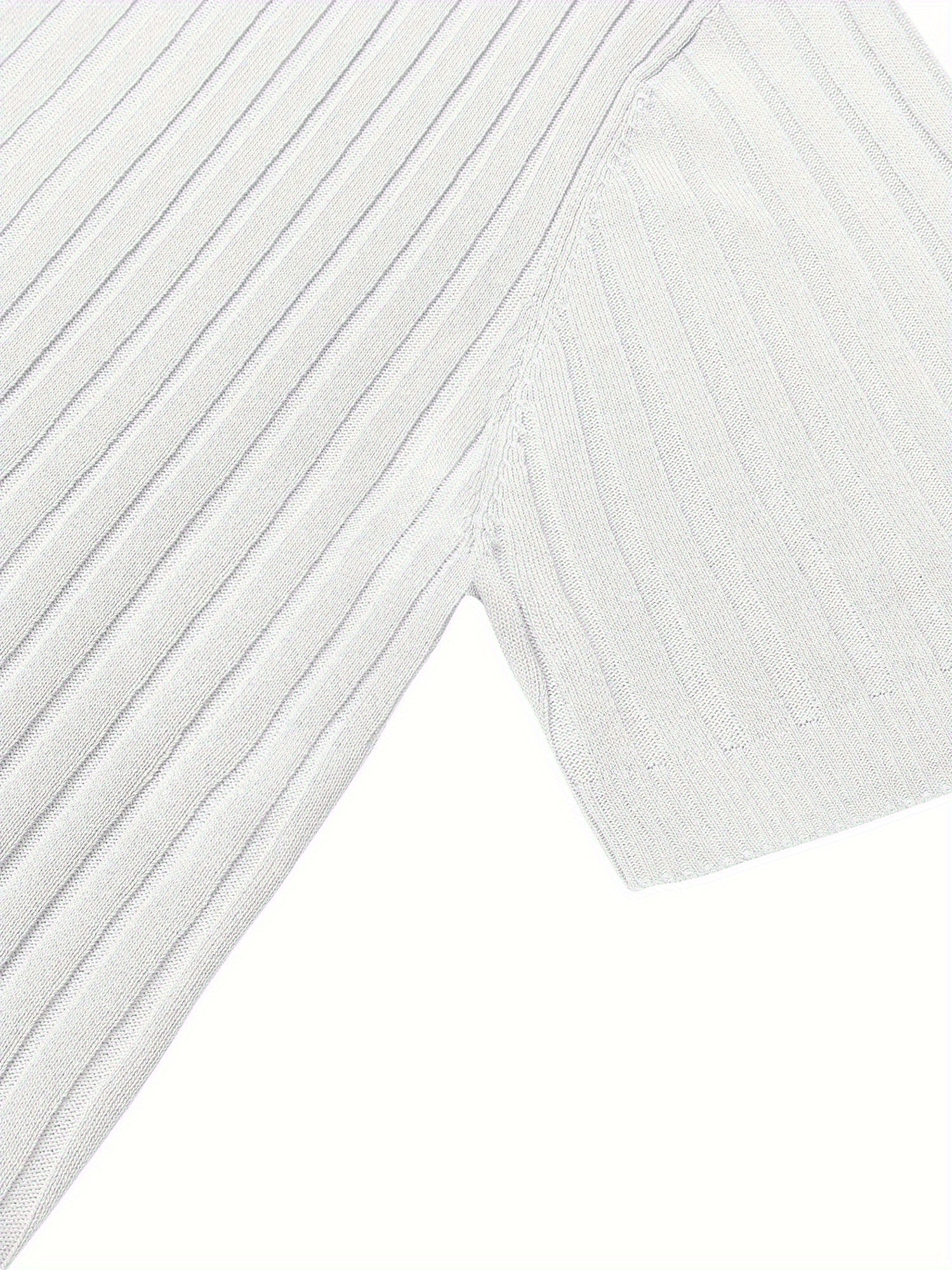 Zipper Knit Mens Polo Shirt