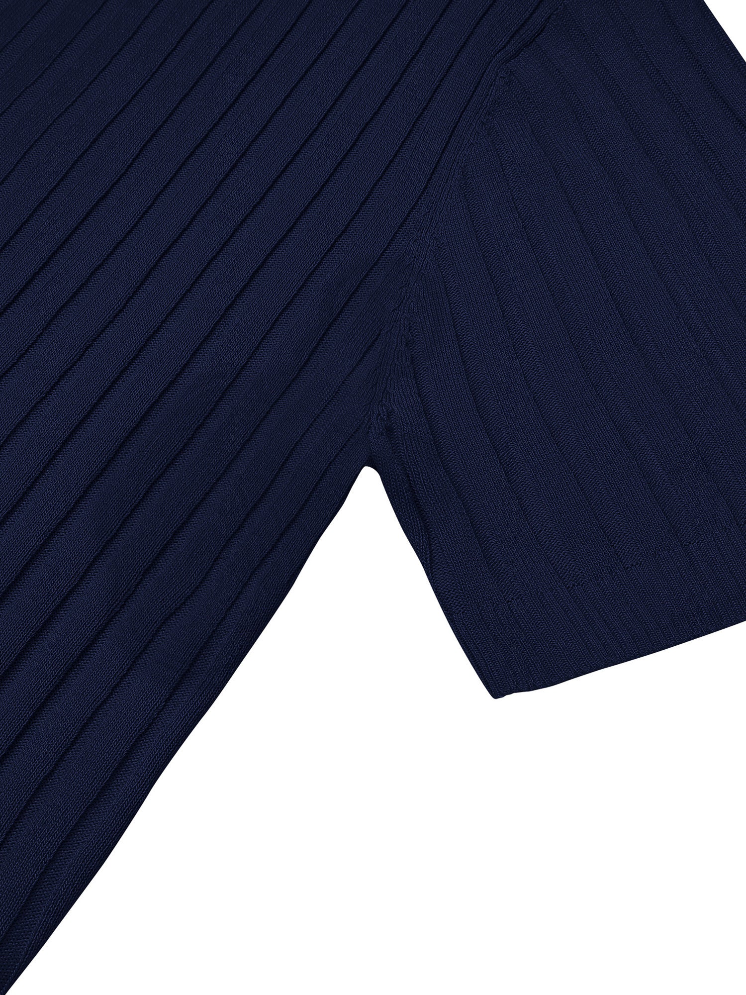 Zipper Knit Mens Polo Shirt