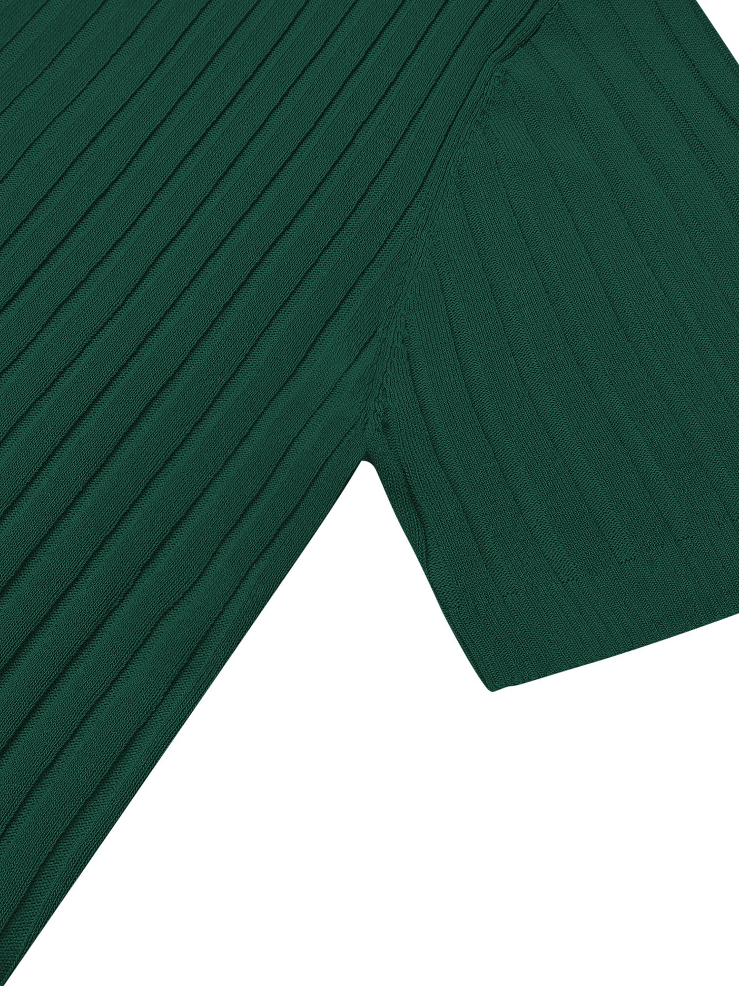 Zipper Knit Mens Polo Shirt