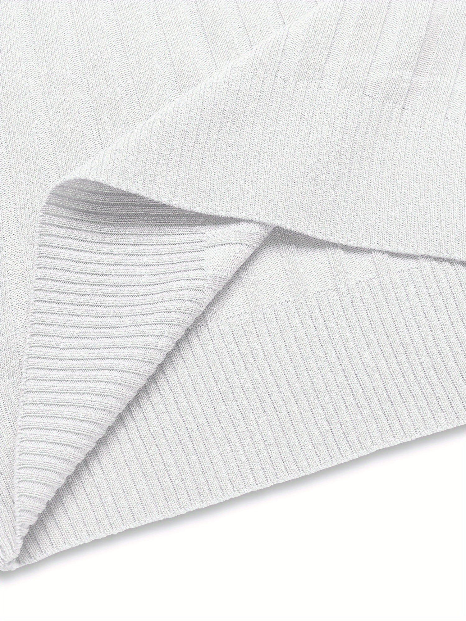 Zipper Knit Mens Polo Shirt