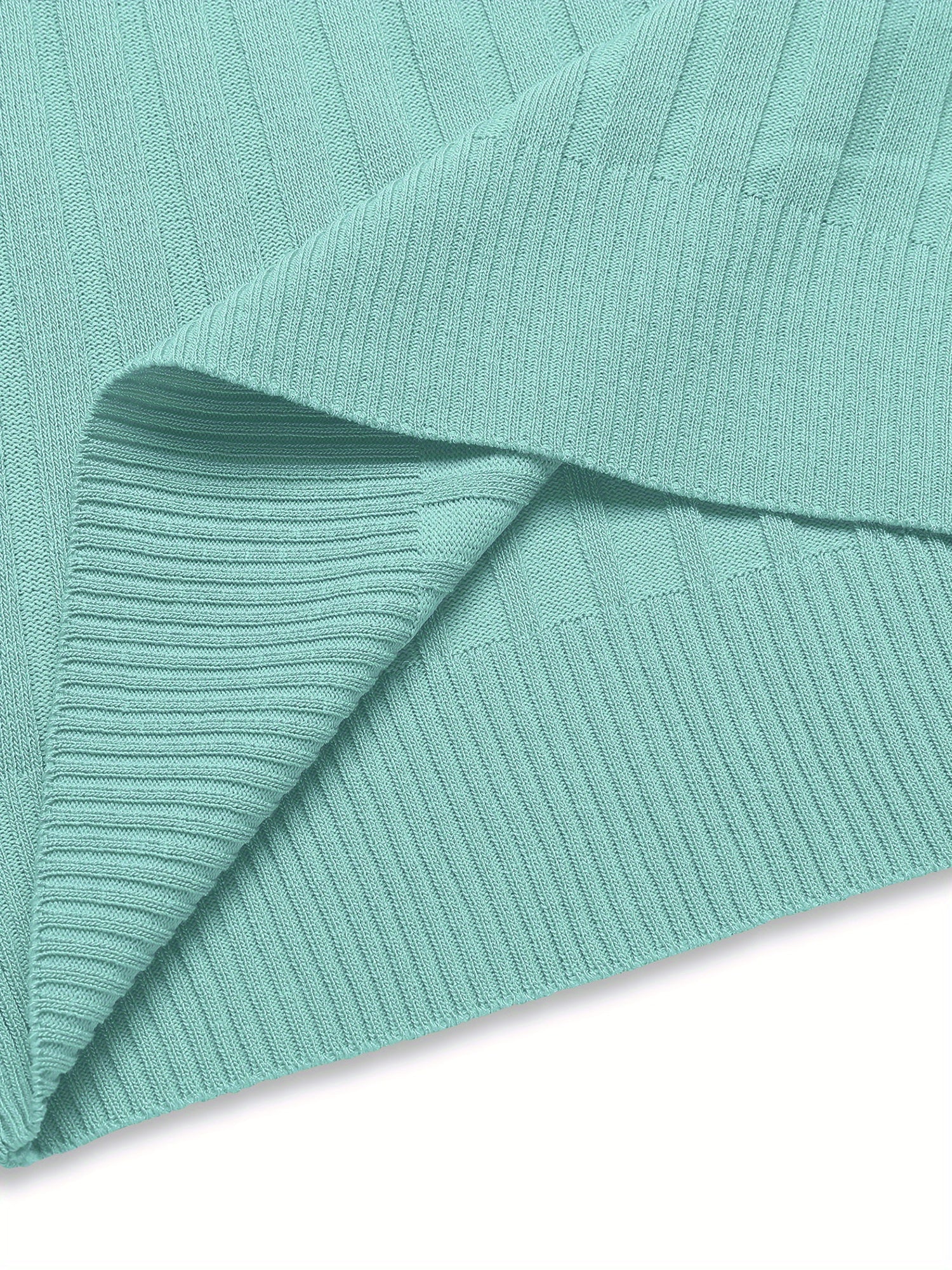 Zipper Knit Mens Polo Shirt