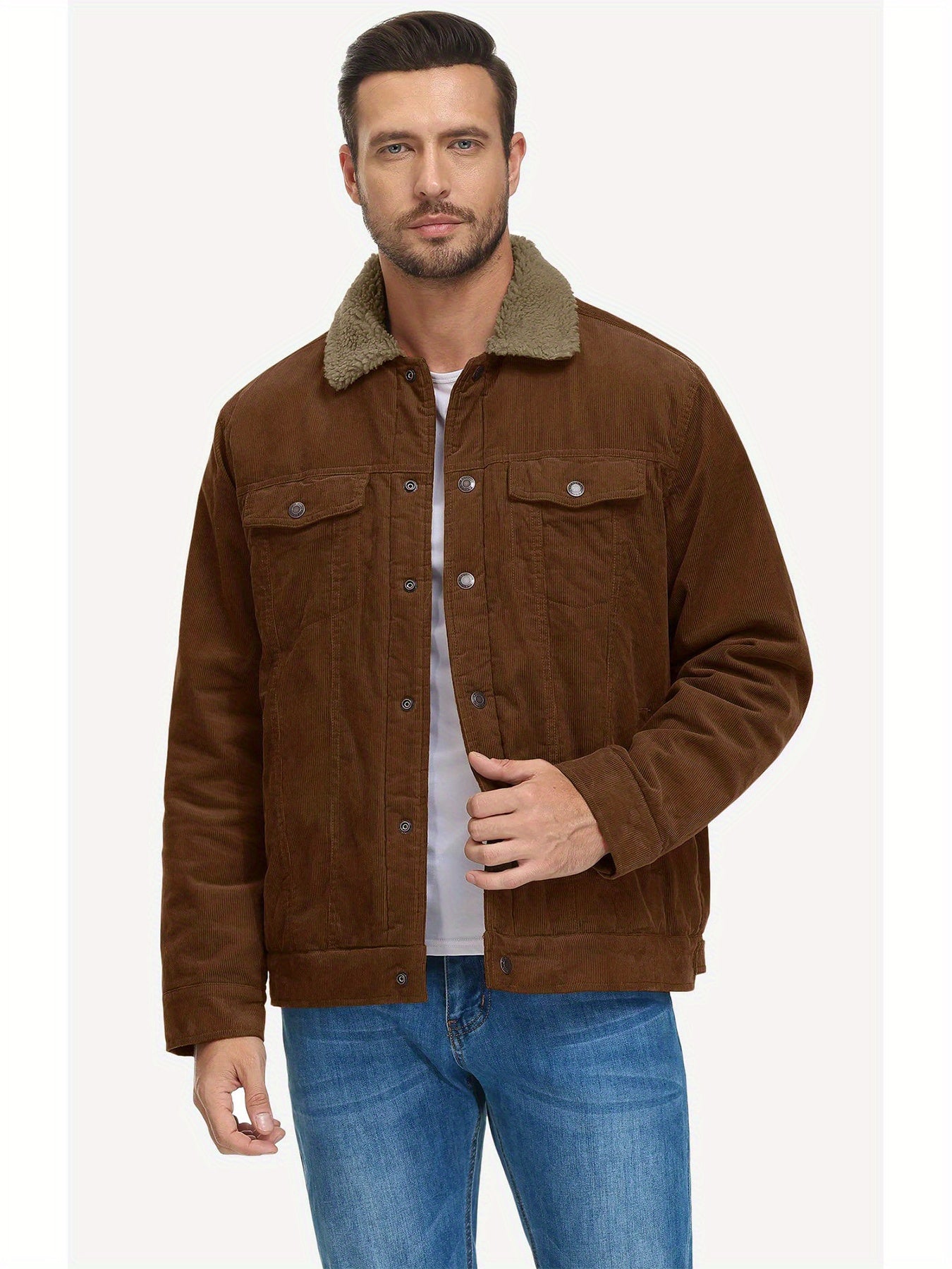 Men’s Cotton Corduroy Cargo Jacket