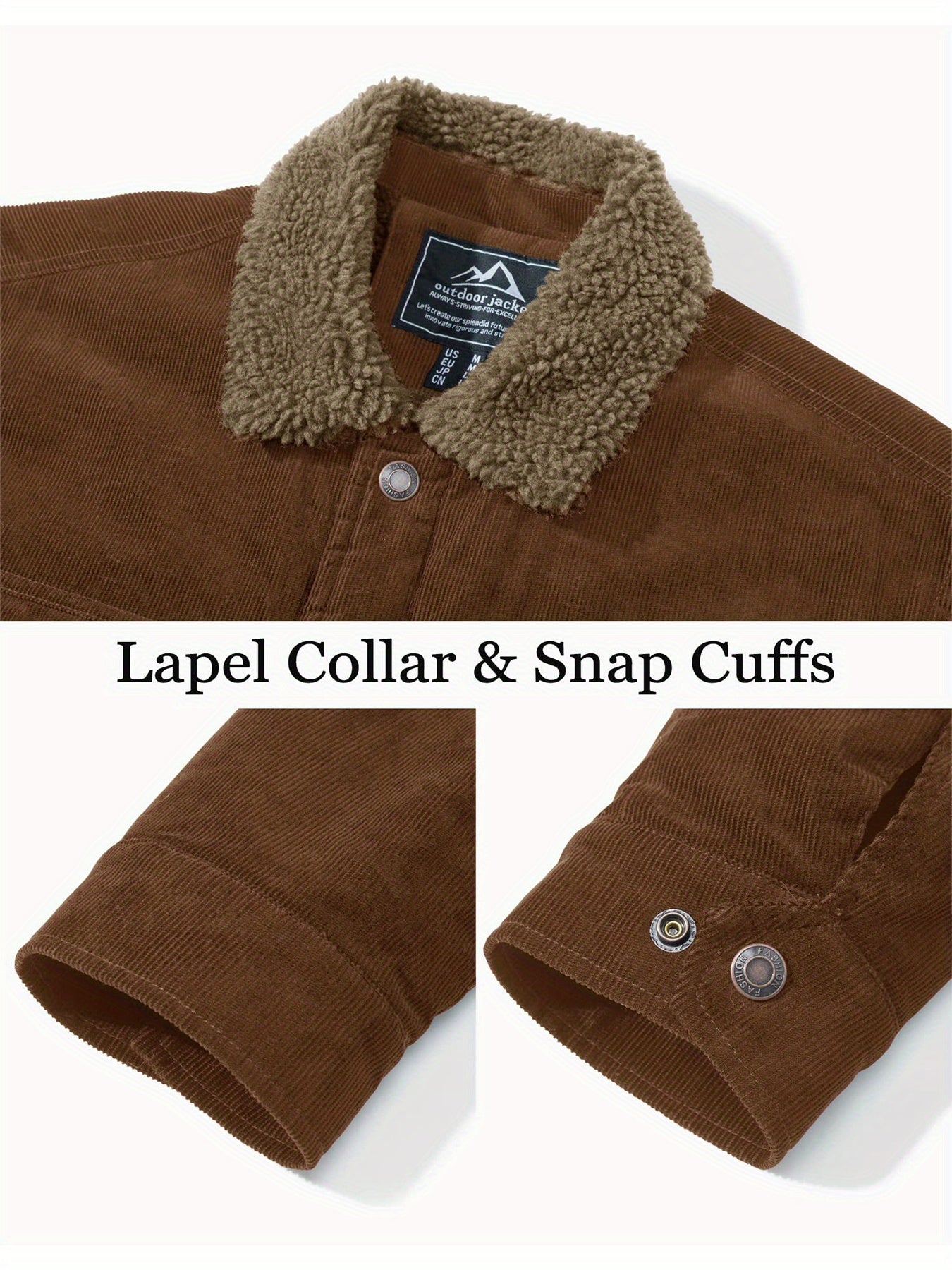 Men’s Cotton Corduroy Cargo Jacket