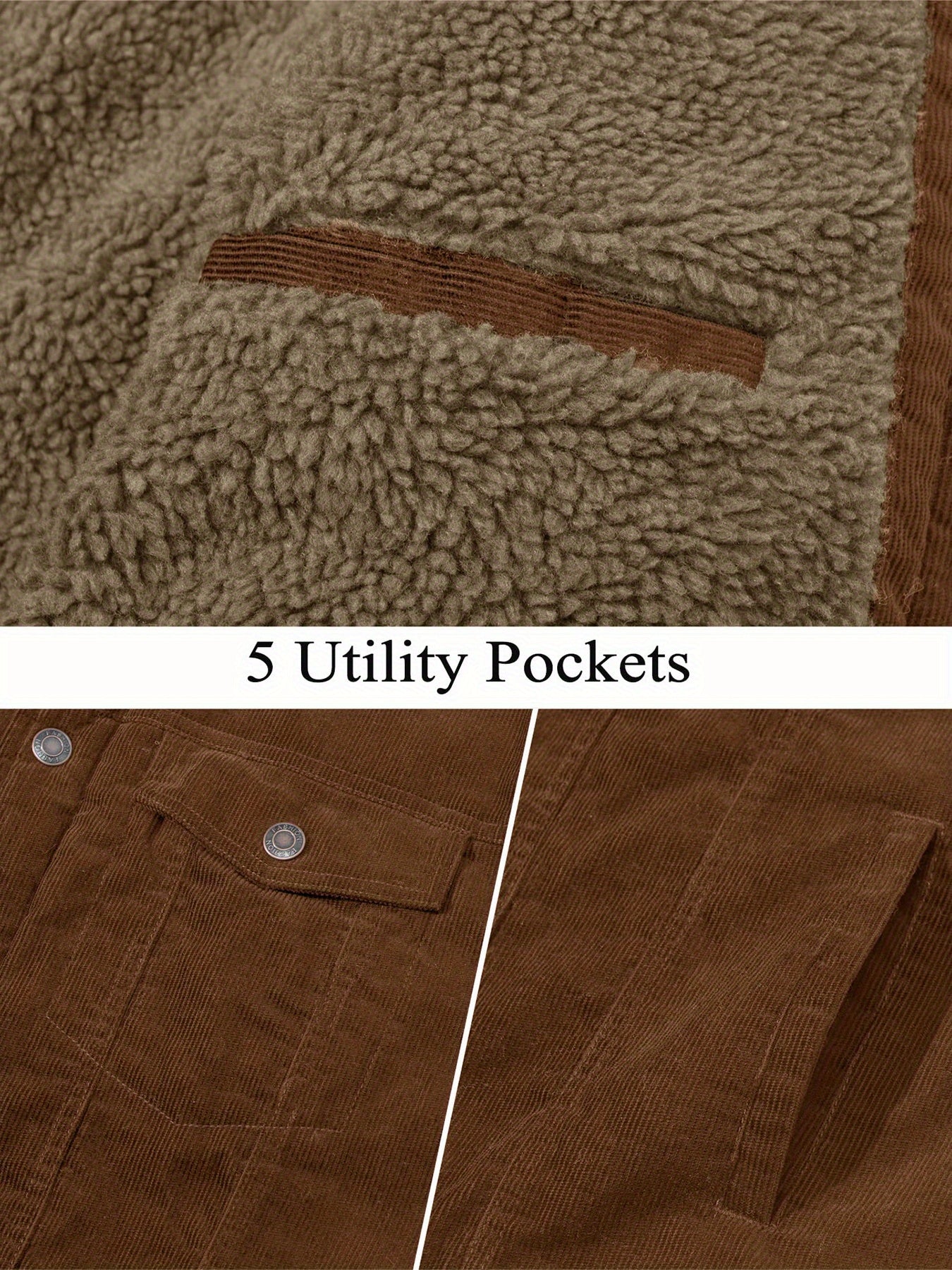 Men’s Cotton Corduroy Cargo Jacket