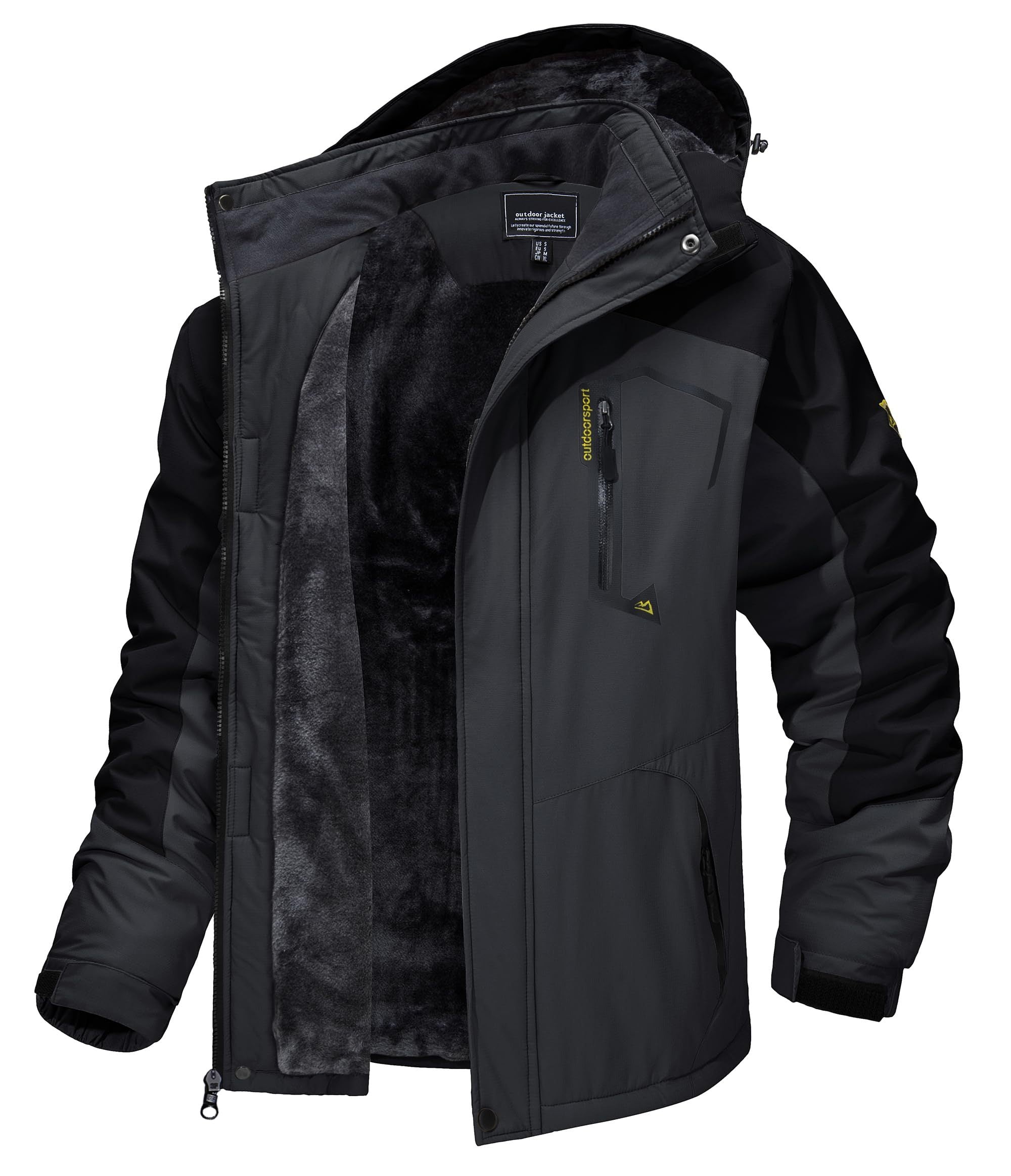 Men’s Fleece-Lined Winter Ski Jacket