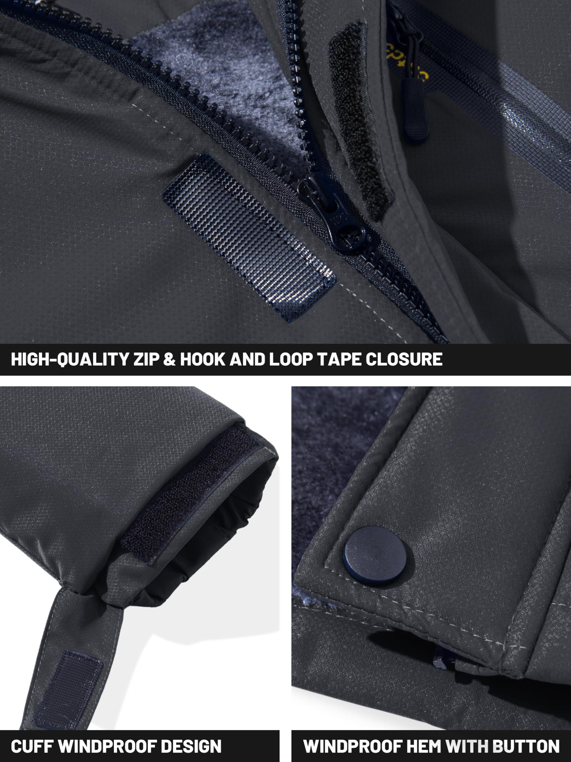 Men’s Fleece-Lined Winter Ski Jacket