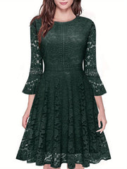 Vintage Lace Fit Flare Dress