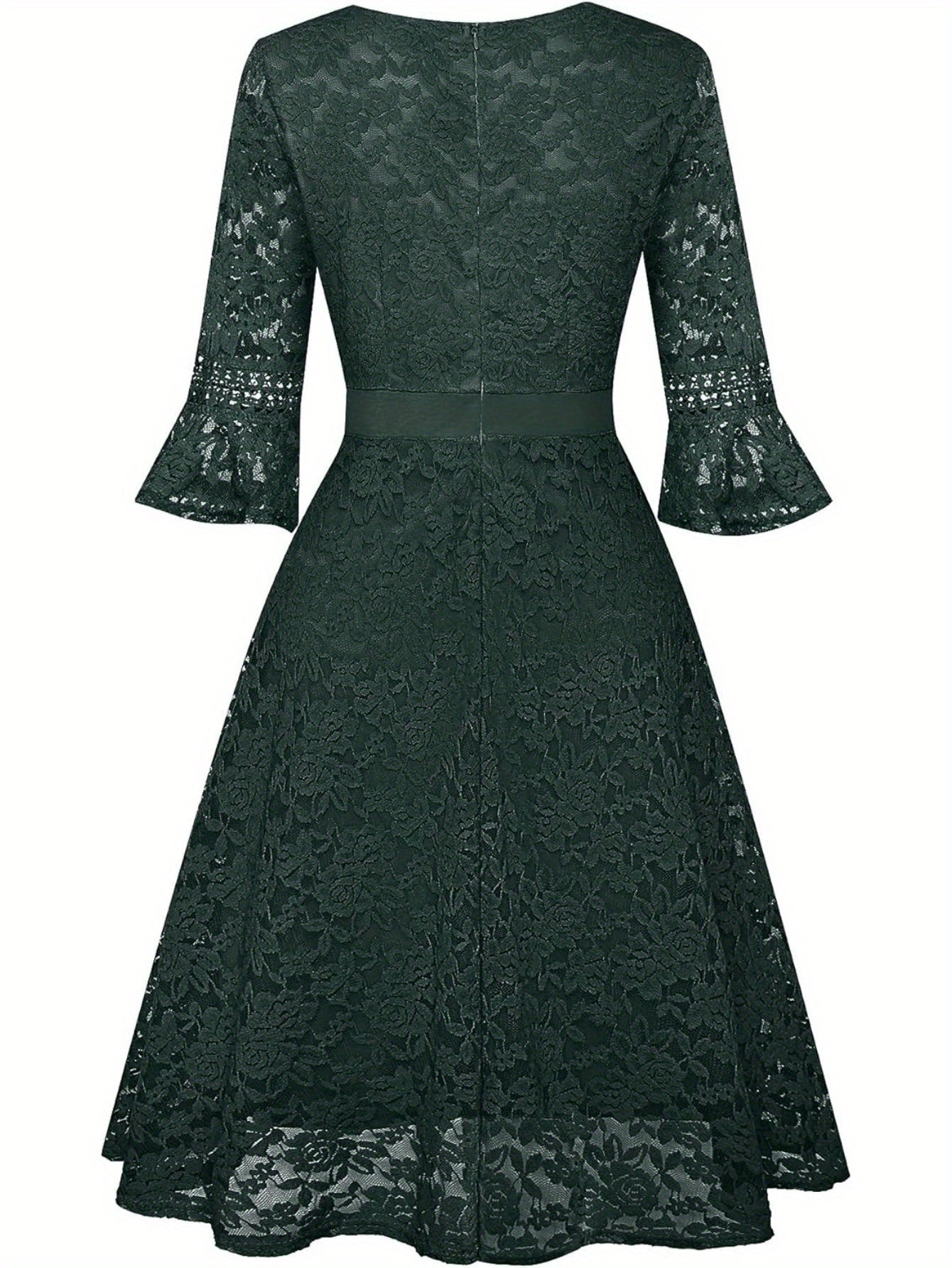 Vintage Lace Fit Flare Dress