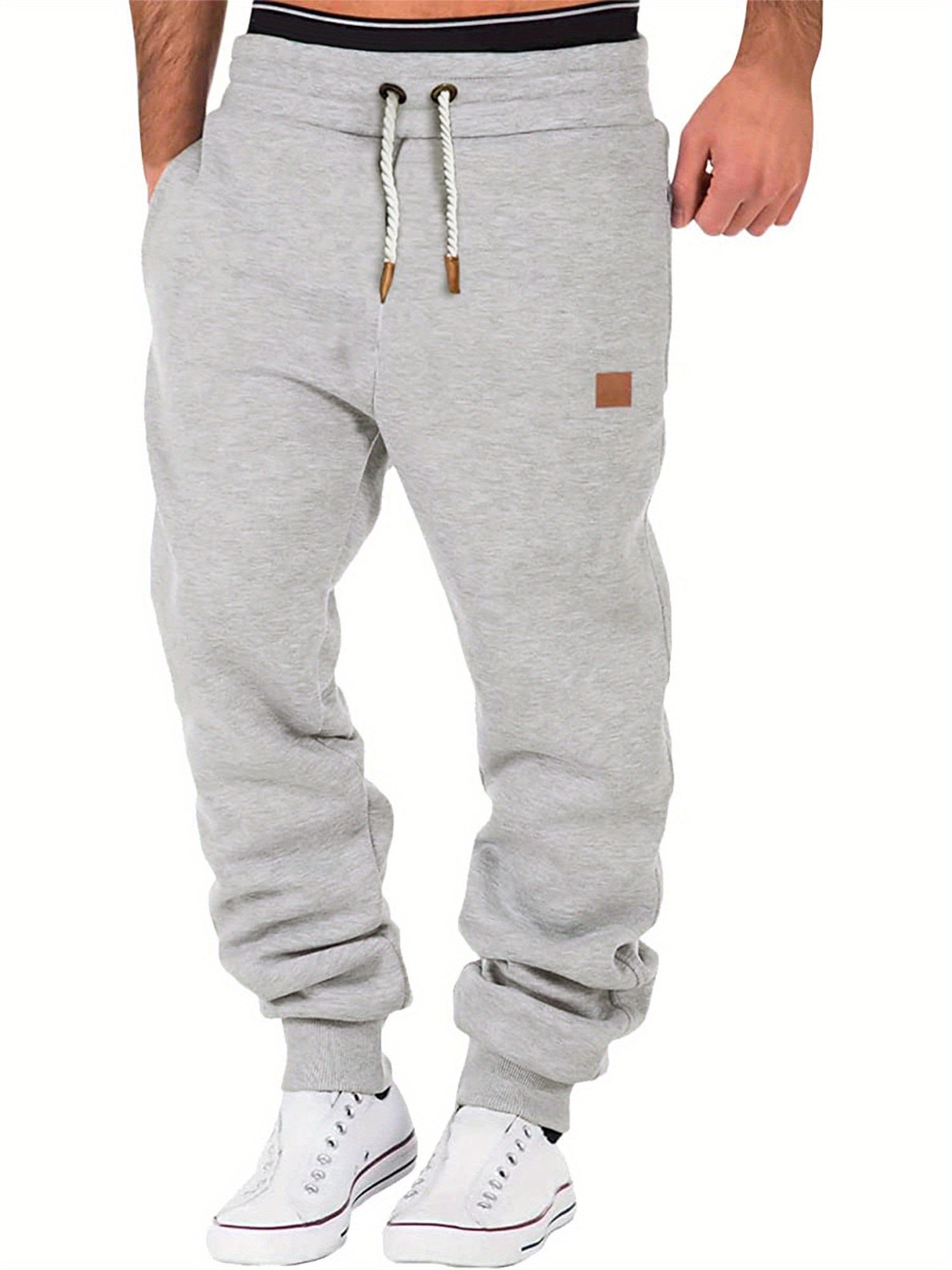 Men’s Elastic-Waist Athletic Pants