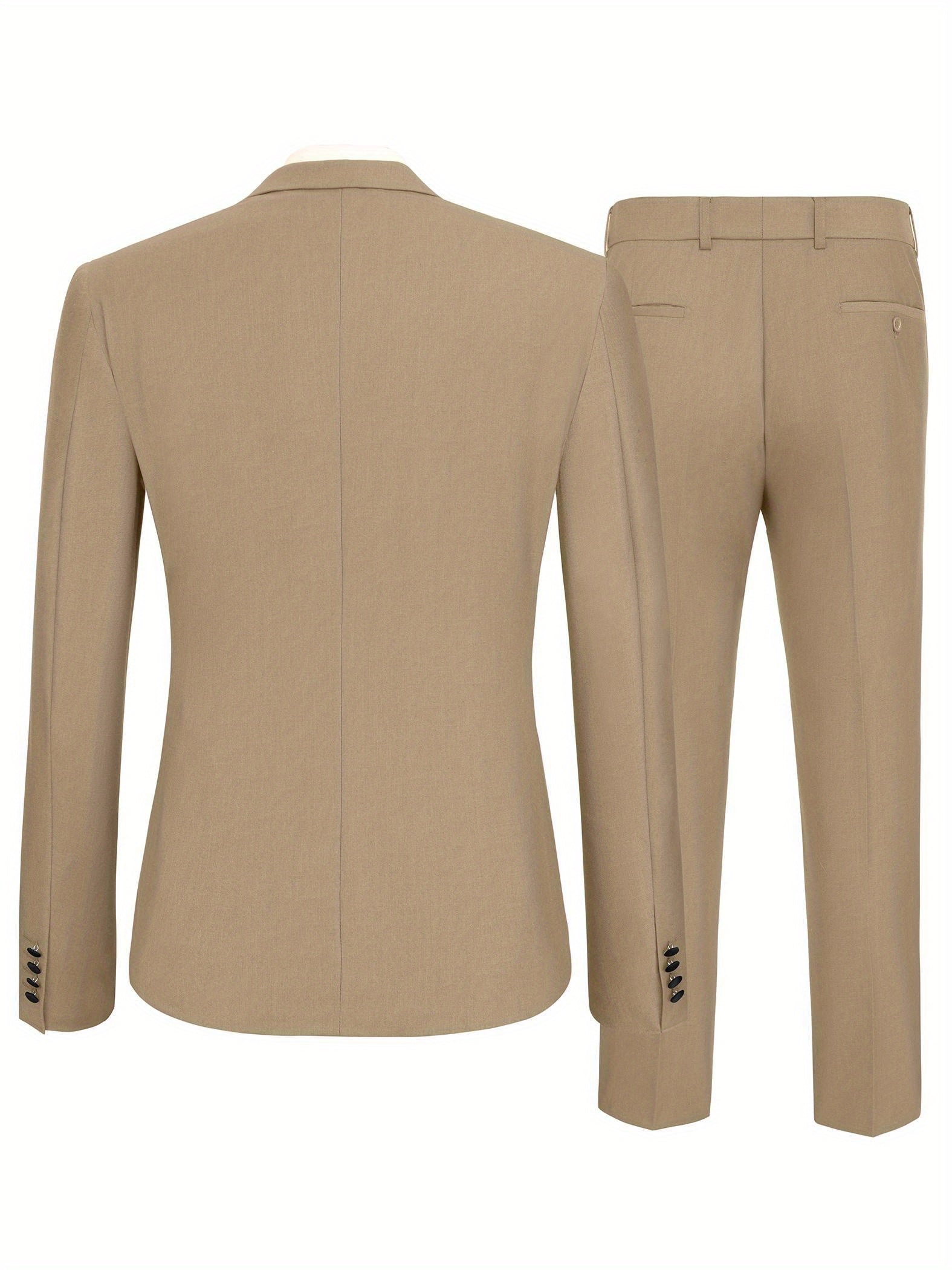 Slim One Button Suit Set