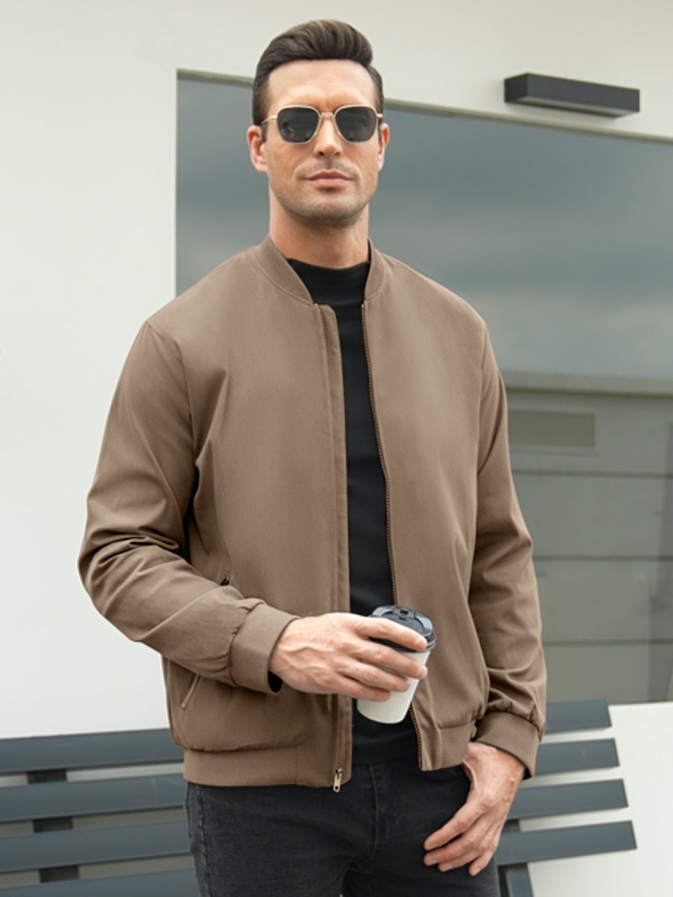 Men’s Lightweight Casual Flight Bomber Jacket