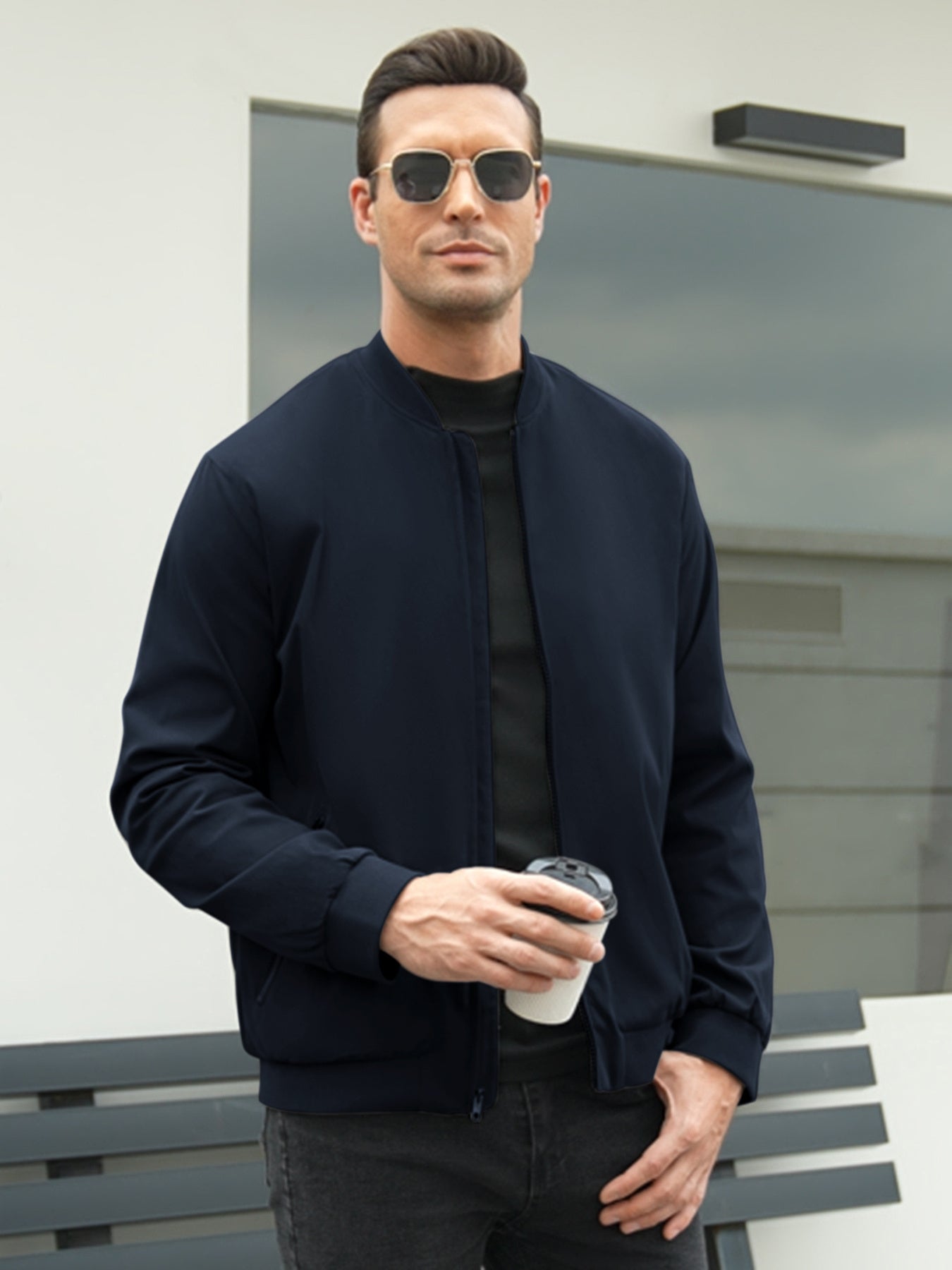 Men’s Lightweight Casual Flight Bomber Jacket