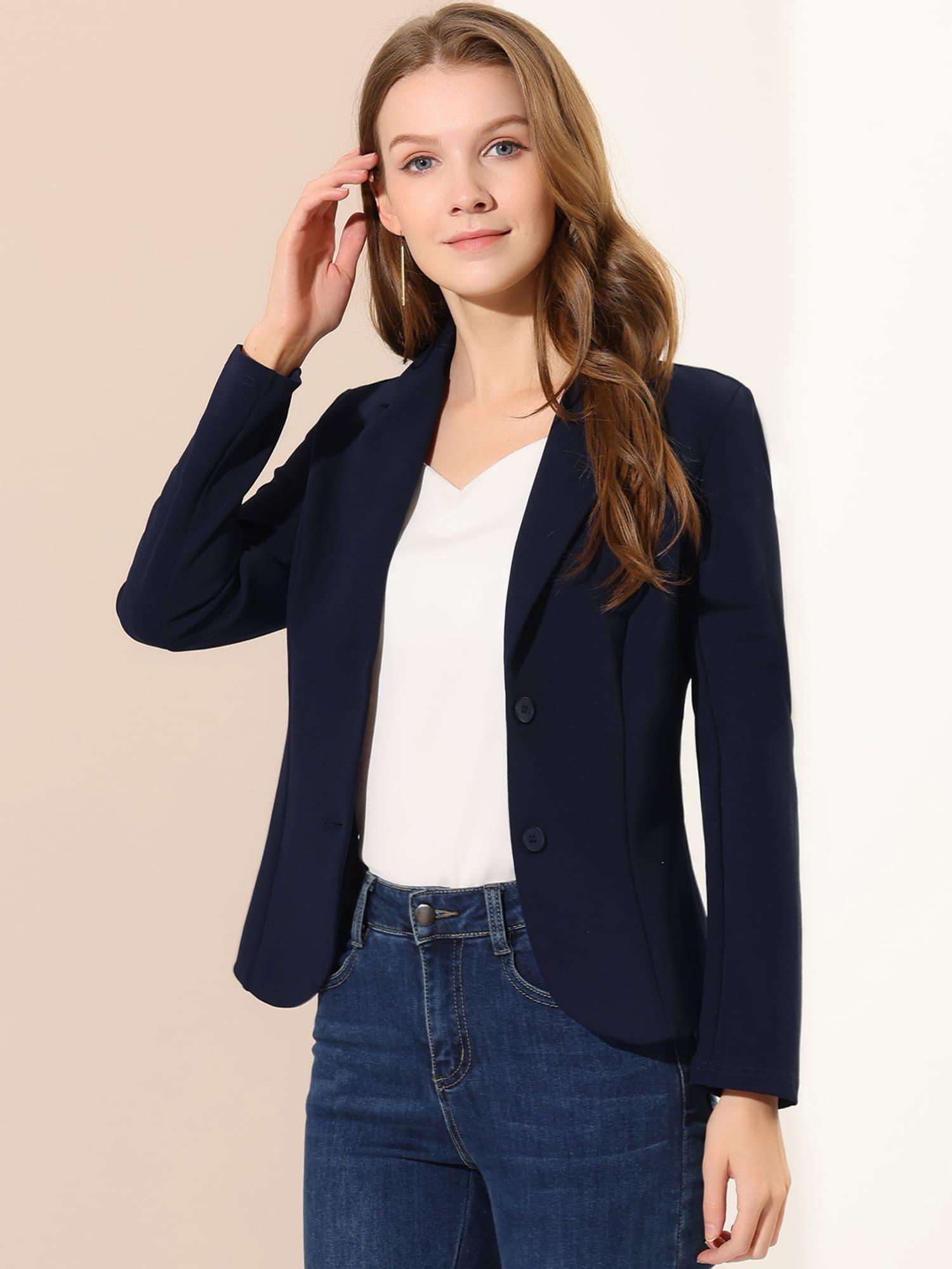 Sleek Stretch Professional Office Blazer