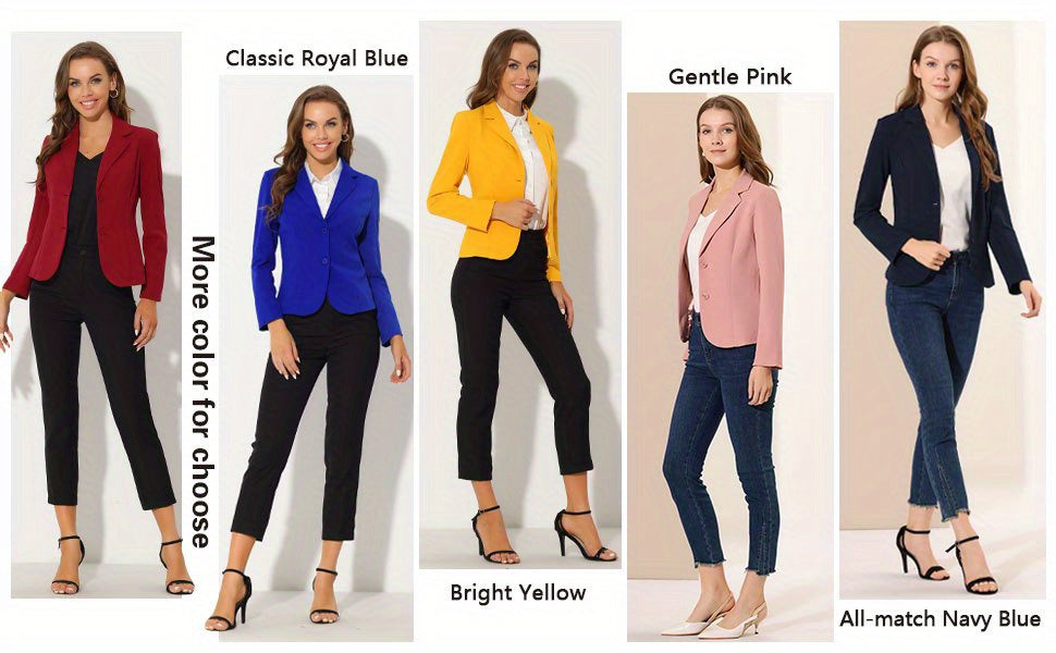 Sleek Stretch Professional Office Blazer