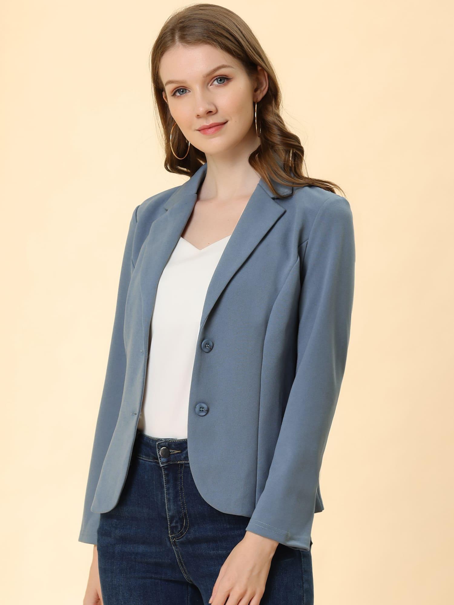 Sleek Stretch Professional Office Blazer