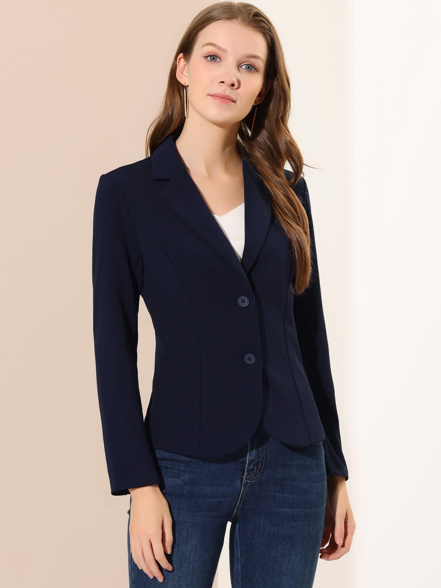 Sleek Stretch Professional Office Blazer