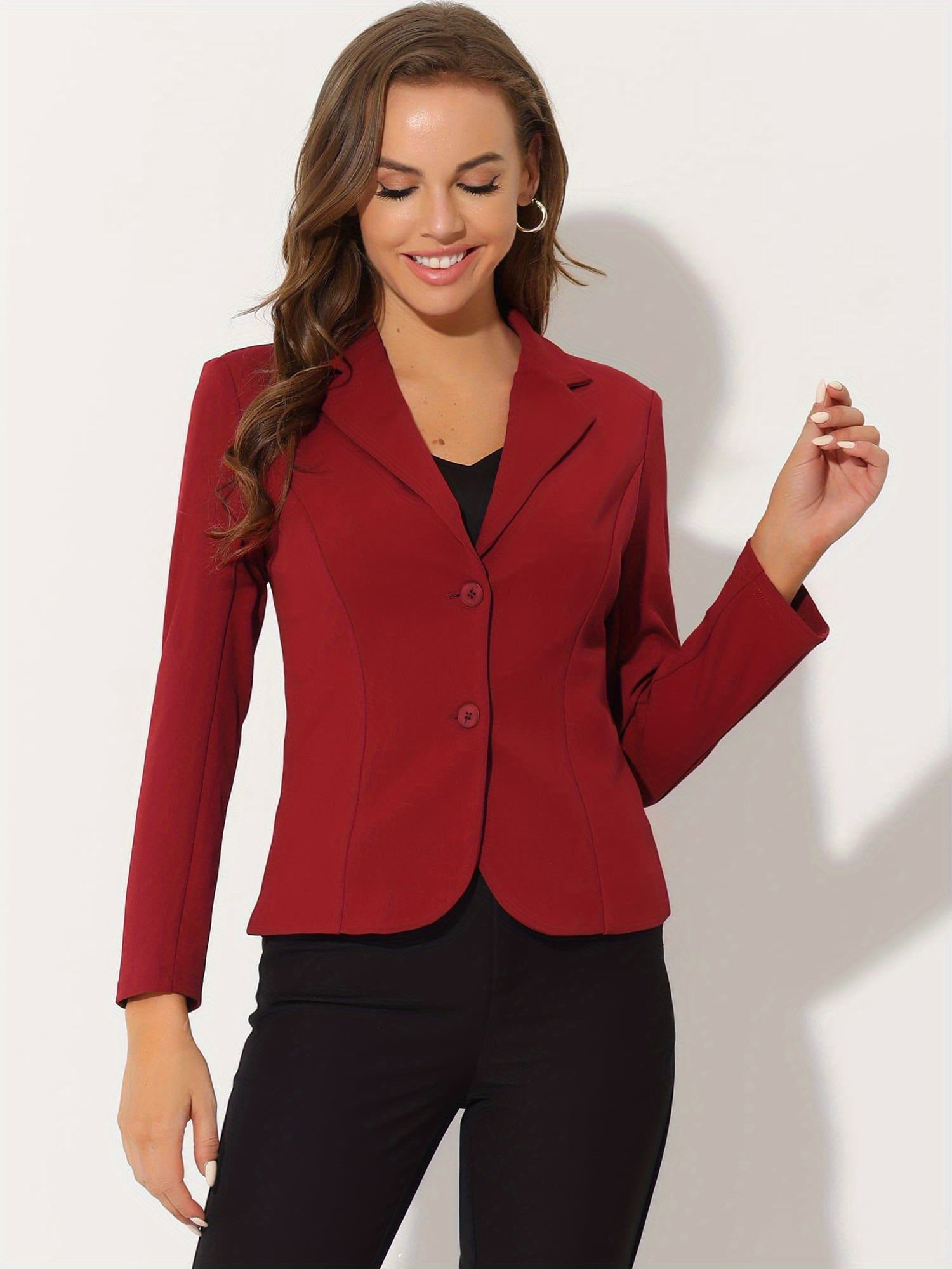 Sleek Stretch Professional Office Blazer