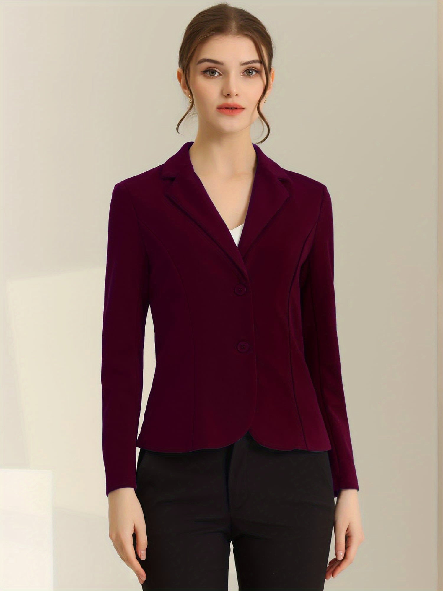 Sleek Stretch Professional Office Blazer