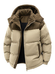 Men’s Heavy-Duty Insulated Winter Hooded Jacket