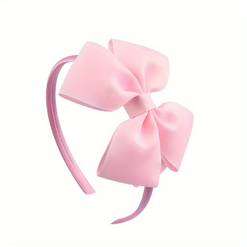 Girls’ Bow Headband Set – 15 Pieces