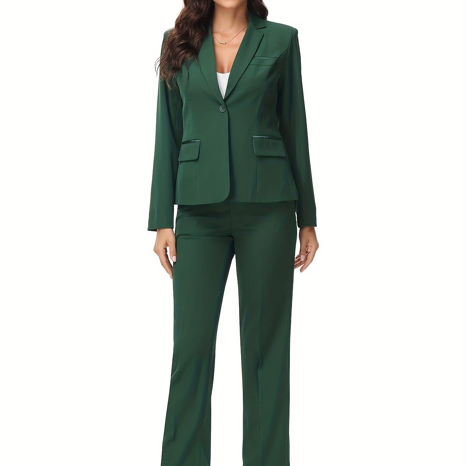 Elegant Plus Size Office Pantsuit