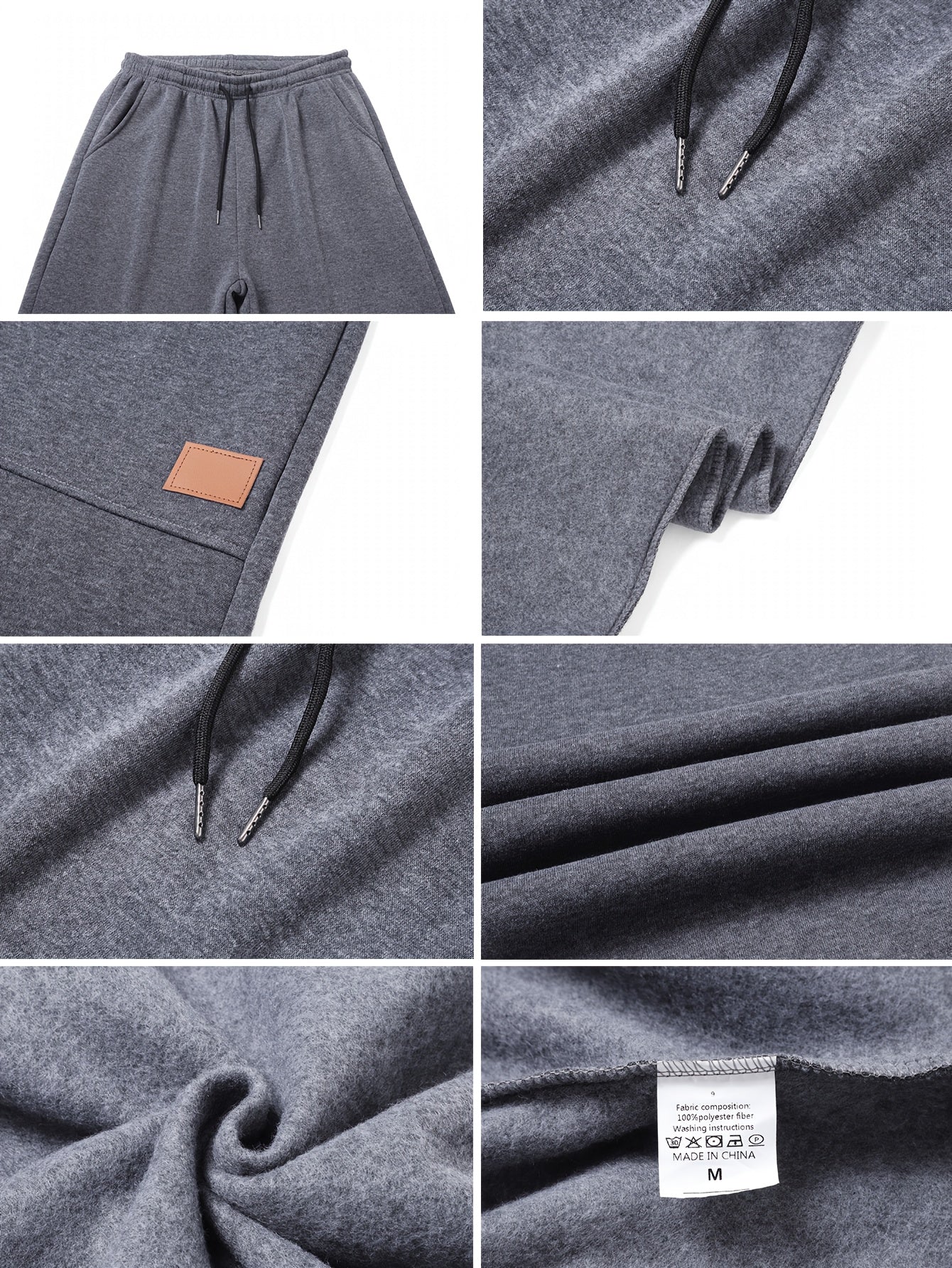 Men’s Fleece-Lined Sports Pants 2pcs