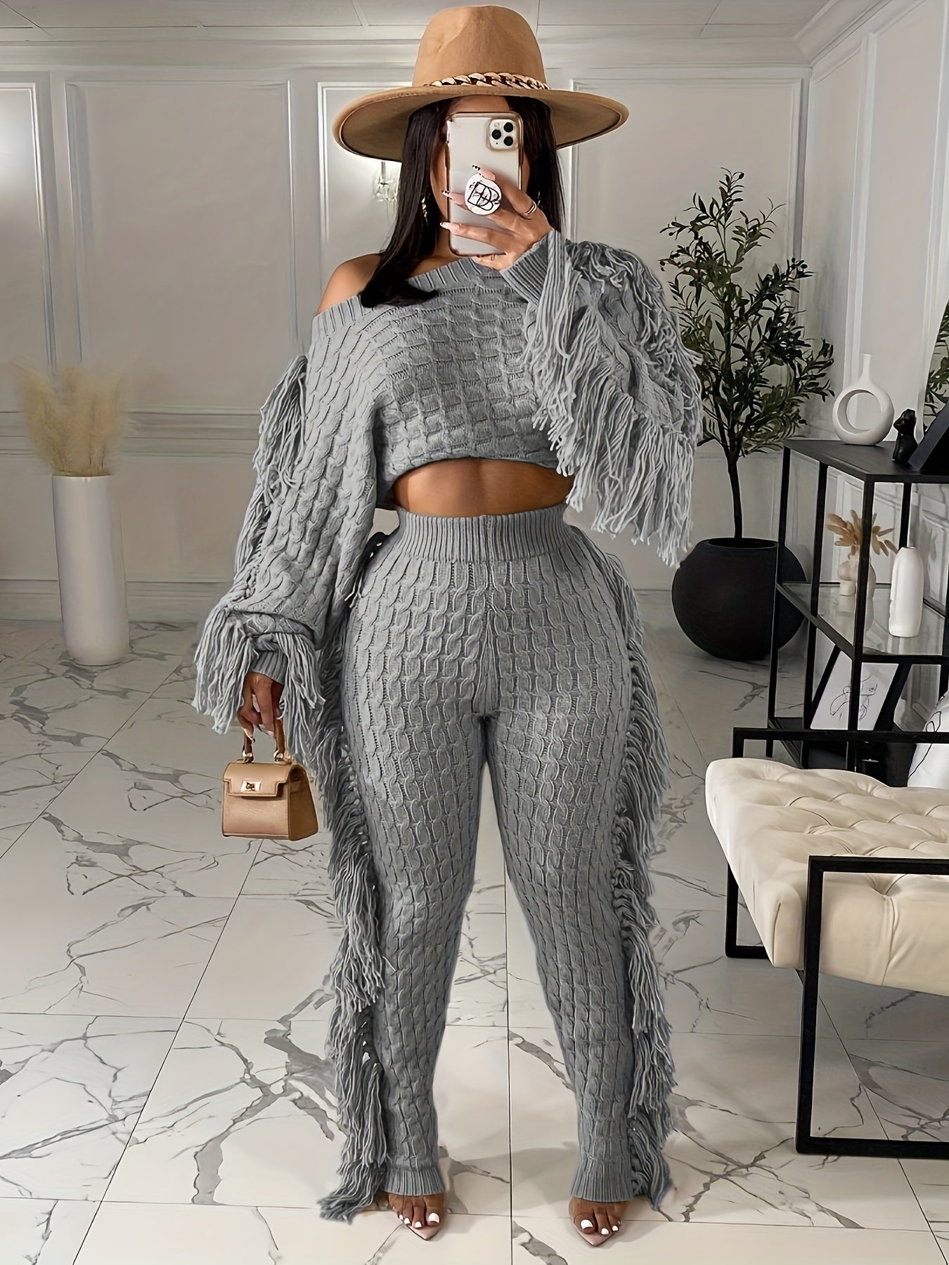 Knit Sweater Lounge Set