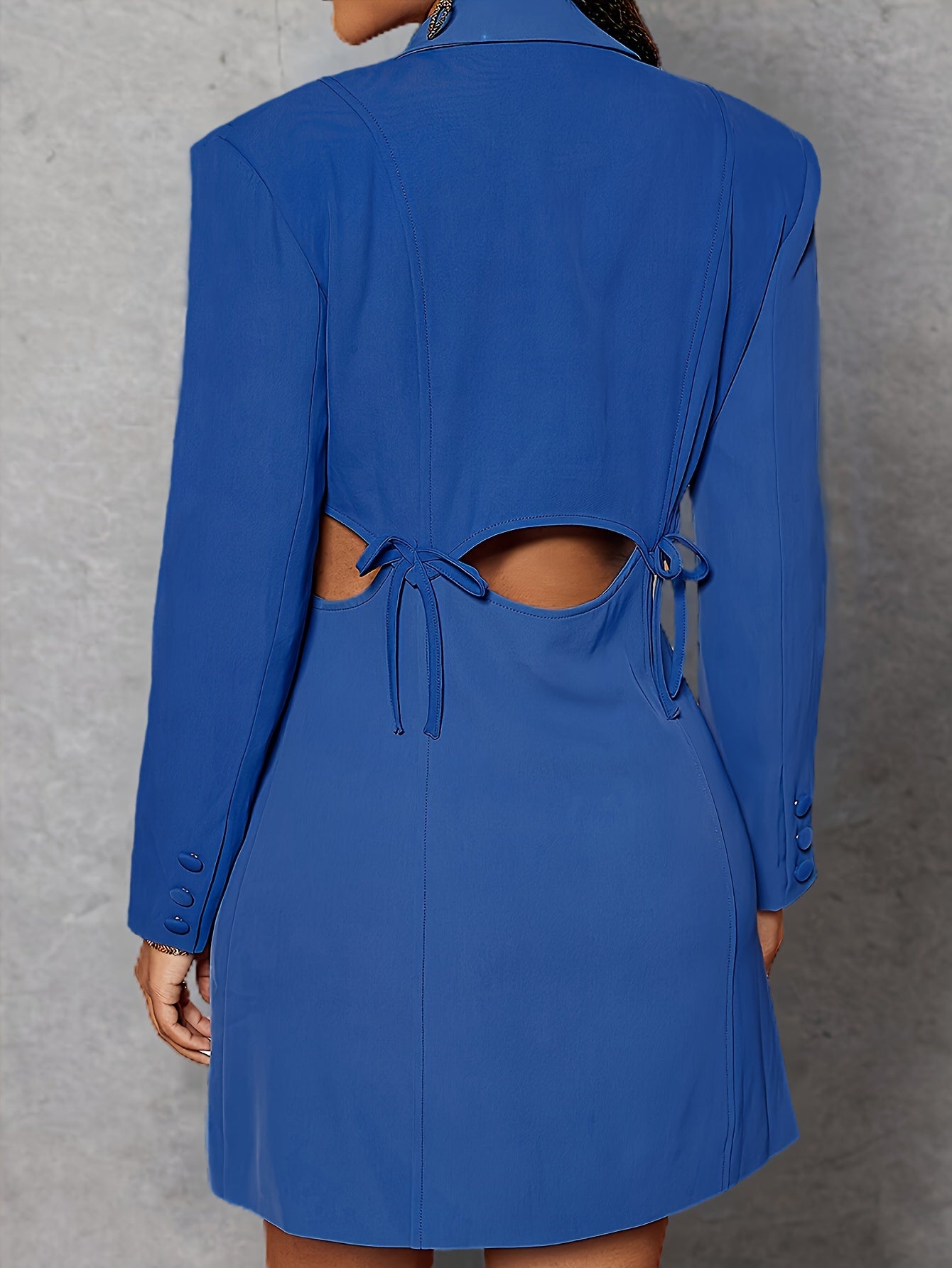 Sculpted Tie Back Blazer Dress