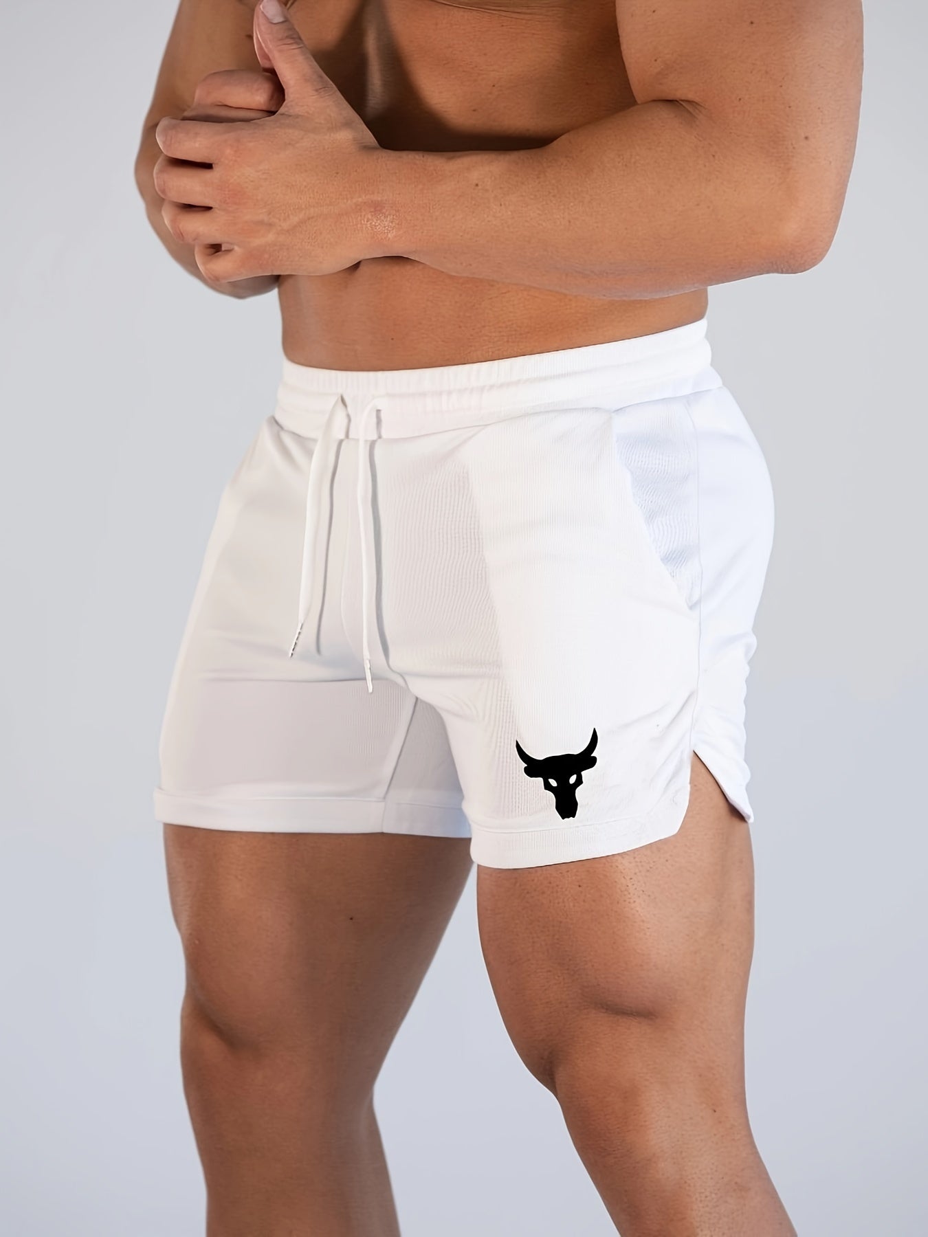 Men’s Bull Print Running Shorts