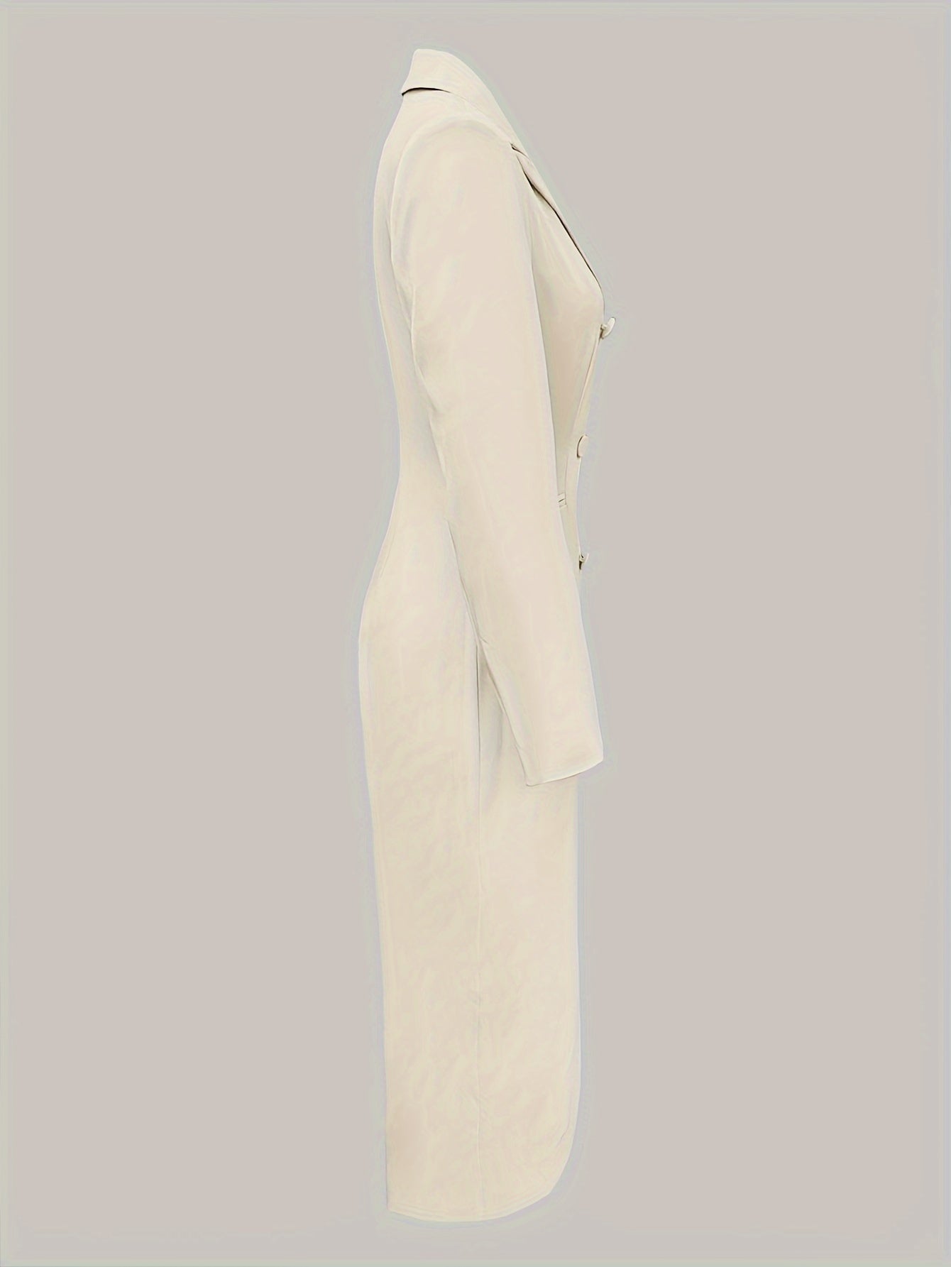 Elegant Extra Long Pea Coat