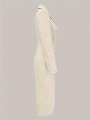 Elegant Extra Long Pea Coat