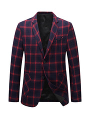 Plaid Summer Woven Blazer