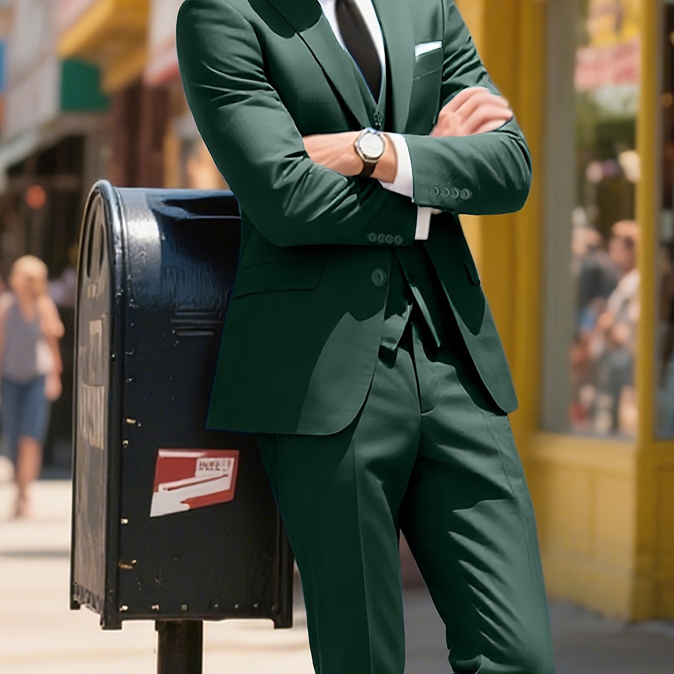 Men’s 3-Piece Slim Fit Suit Set