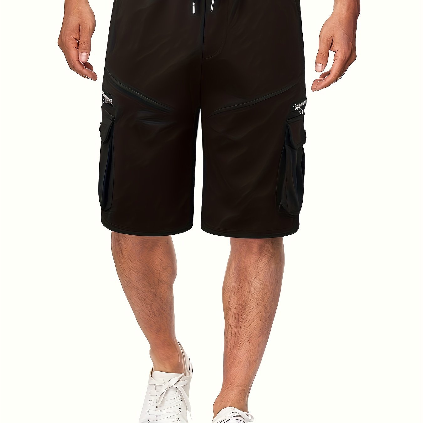 Zip Pocket Cargo Shorts