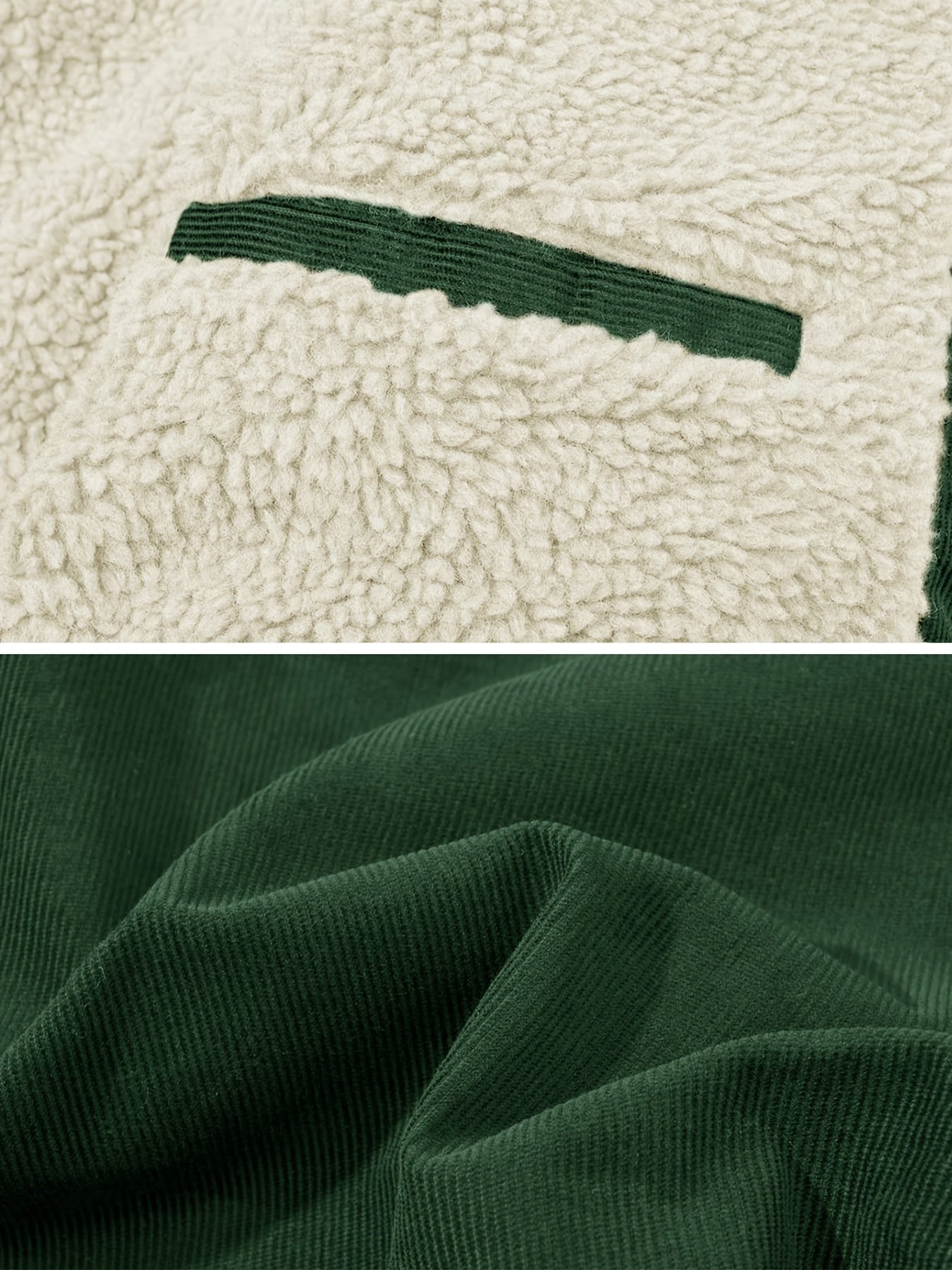 Sherpa-Lined Corduroy Winter Jacket