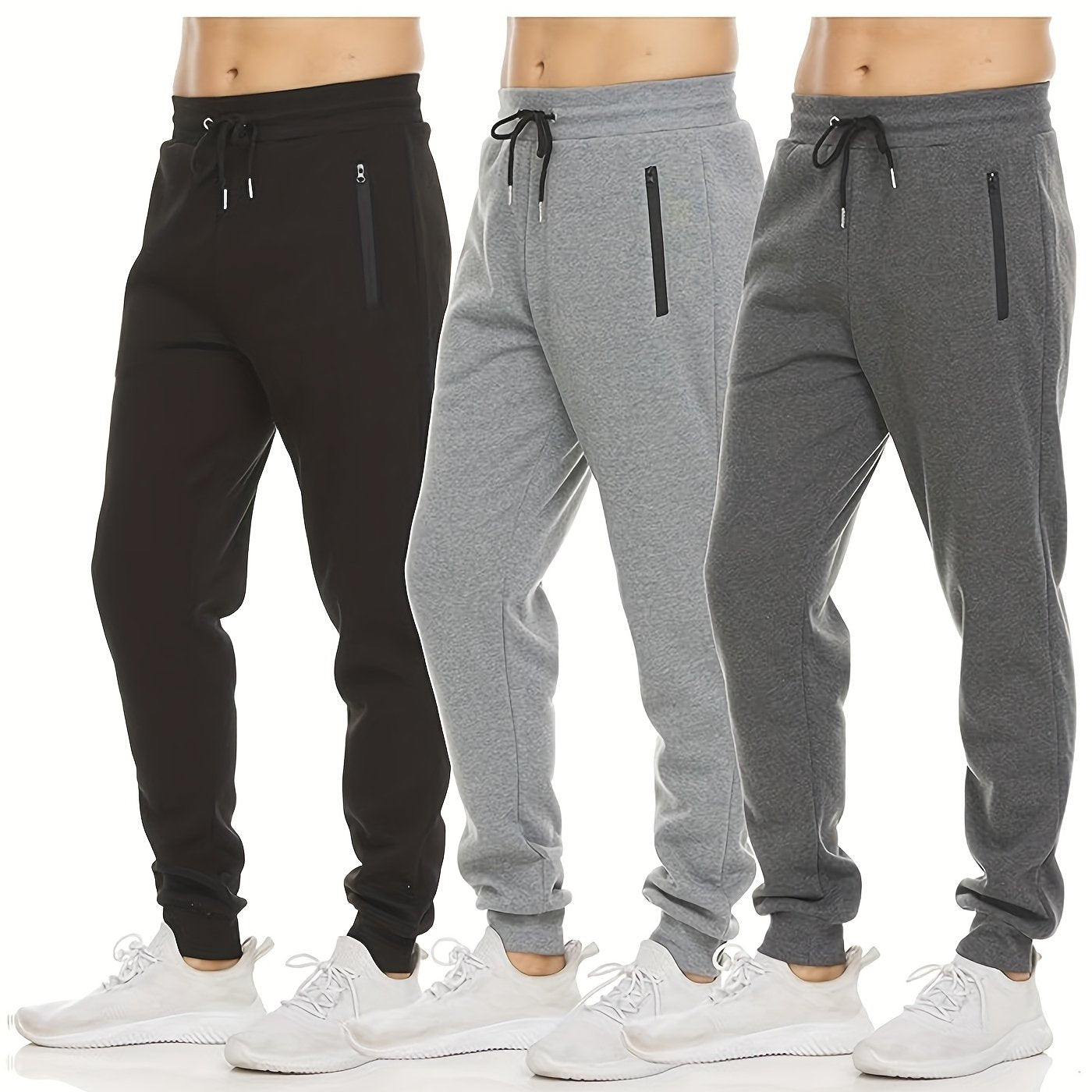 Men’s Fleece Sweatpants – 3-Piece Set
