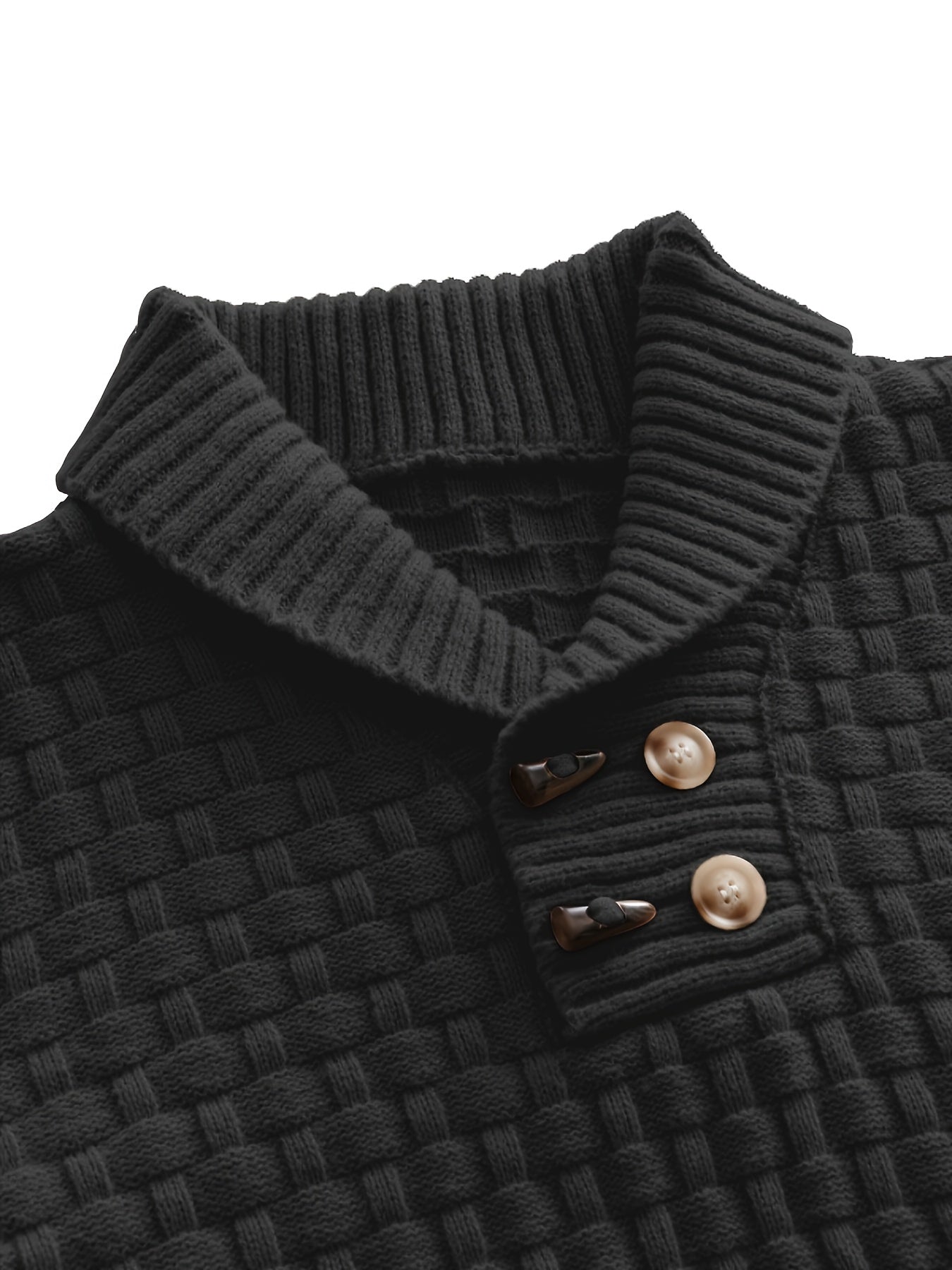 Geo Rib Knit Pullover