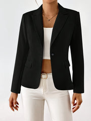 Soft Lapel Office Blazer Womens