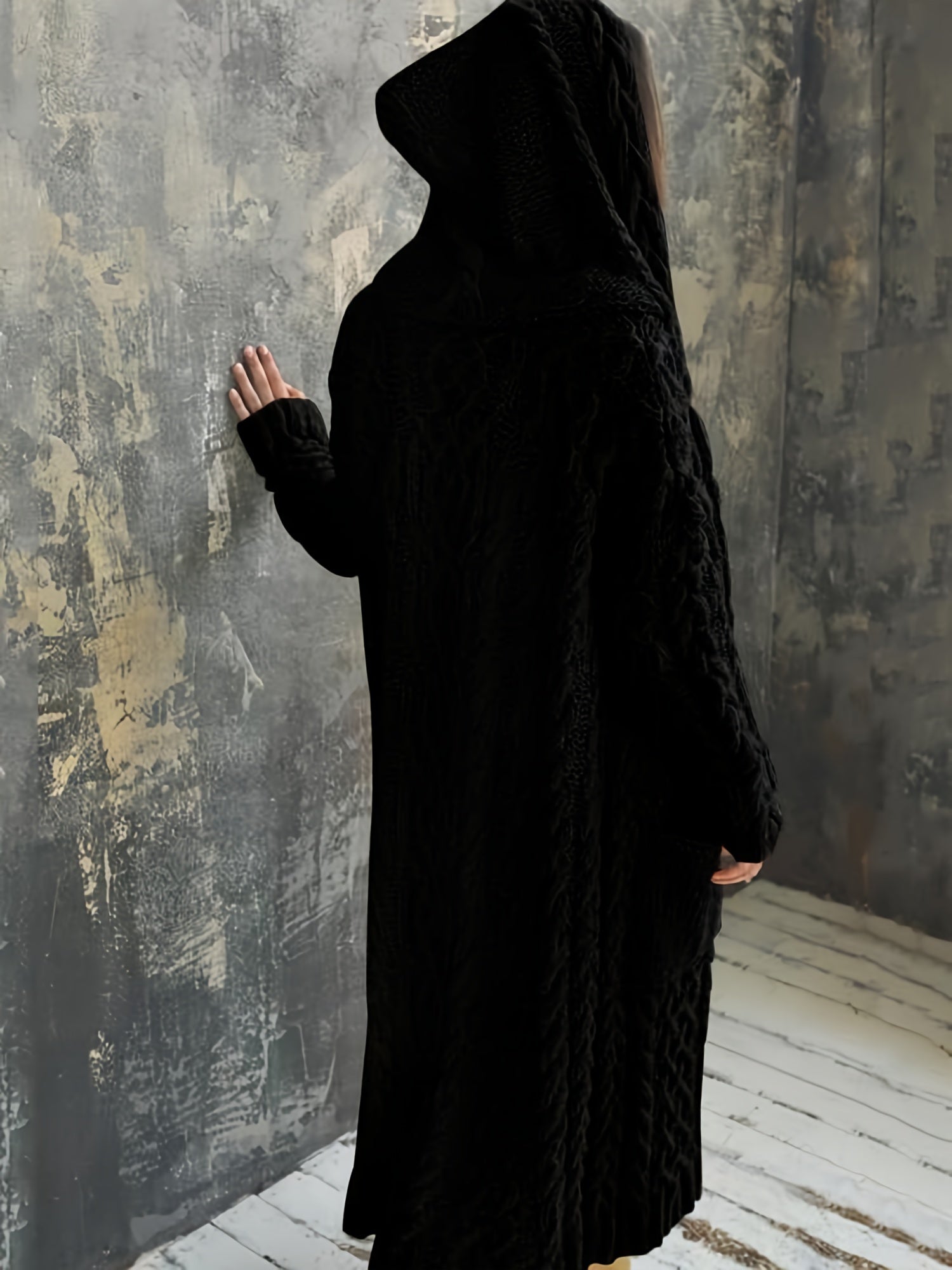 Cozy Hooded Knit Cardigan