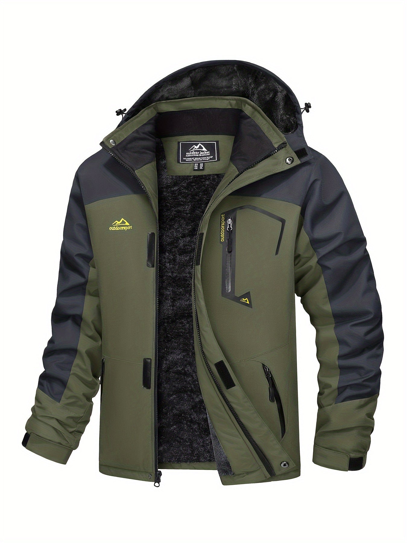 Men’s Fleece-Lined Winter Ski Jacket