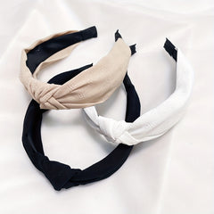 Women’s Minimalist Plain Fabric Headband Set
