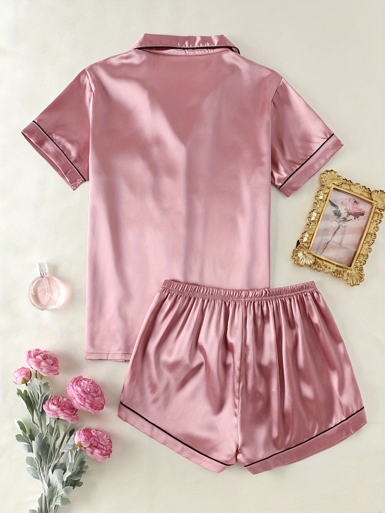 Women Satin Short Pajama Set